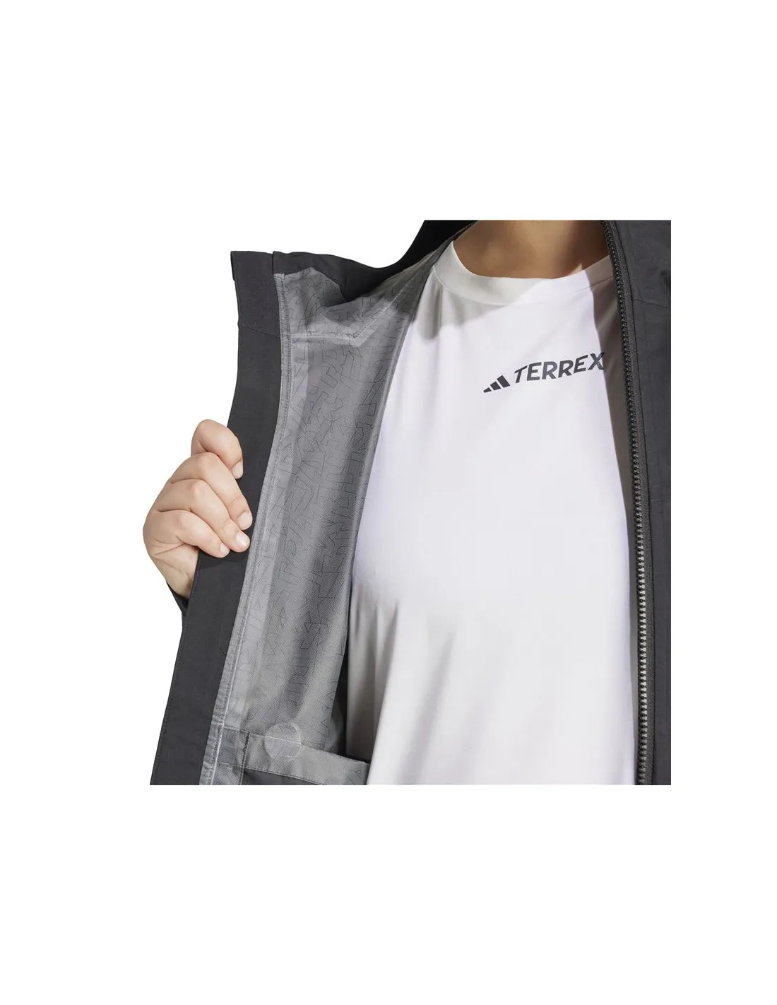 Chaqueta de Senderismo adidas Terrex Multi 2.5L Rain Ready Mujer Negro