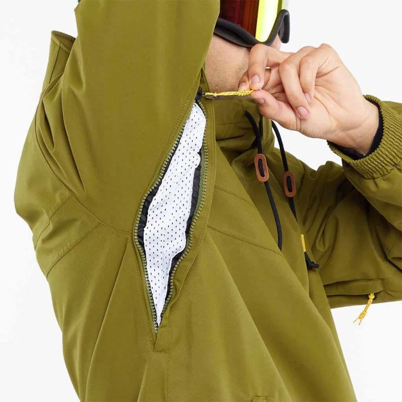 Chaqueta de snowboard para hombre Volcom Longo Pullover (MOSS)