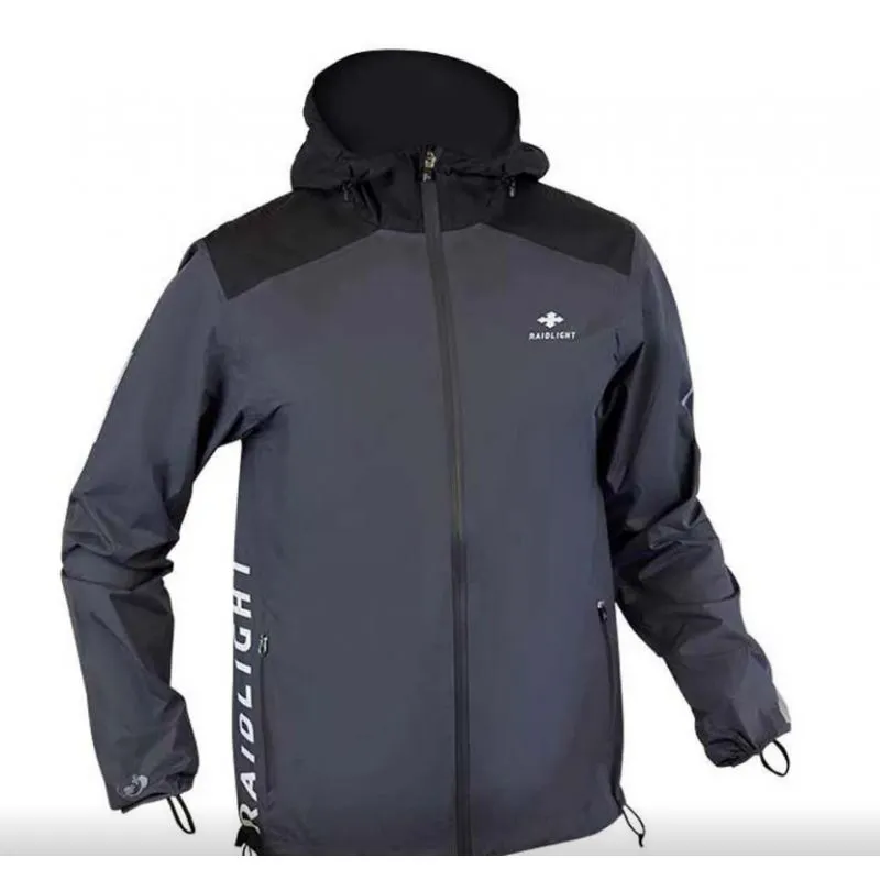 Chaqueta de trail running impermeable para hombre Raidlight Top Extreme MP+ (Gris oscuro/Negro)