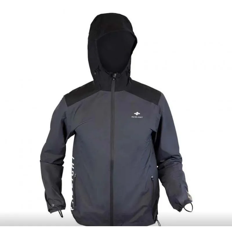 Chaqueta de trail running impermeable para hombre Raidlight Top Extreme MP+ (Gris oscuro/Negro)