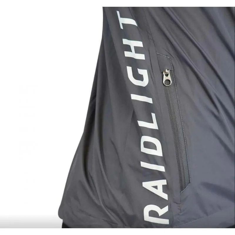 Chaqueta de trail running impermeable para hombre Raidlight Top Extreme MP+ (Gris oscuro/Negro)