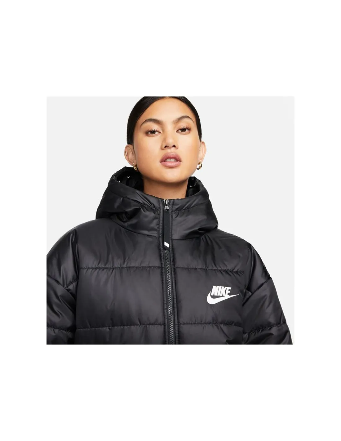 CHAQUETA NIKE SPORTSWEAR THERMAFIT REPE NEGRO MUJER