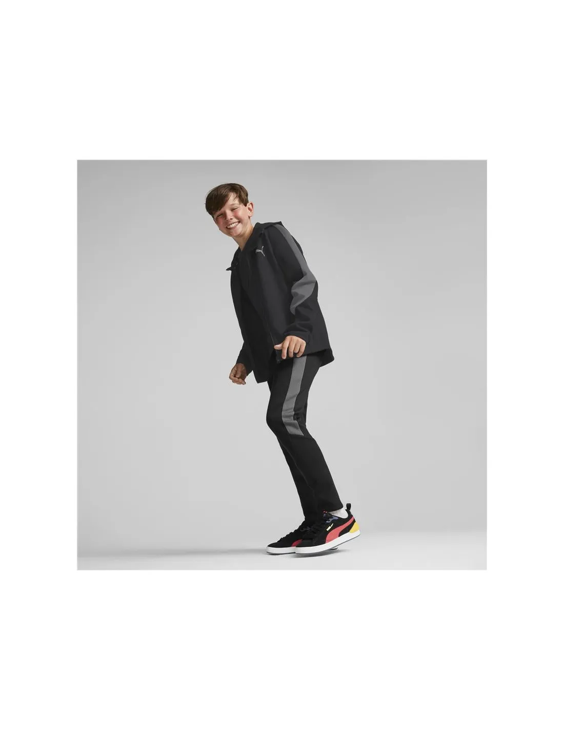Chaqueta Puma Evostripe Negro Infantil