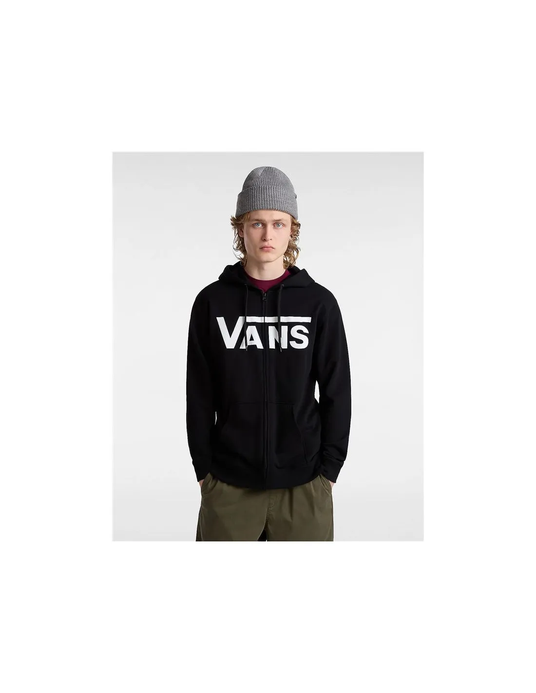 Chaqueta Vans Mn Classic Zip Negro/Blanco Hombre