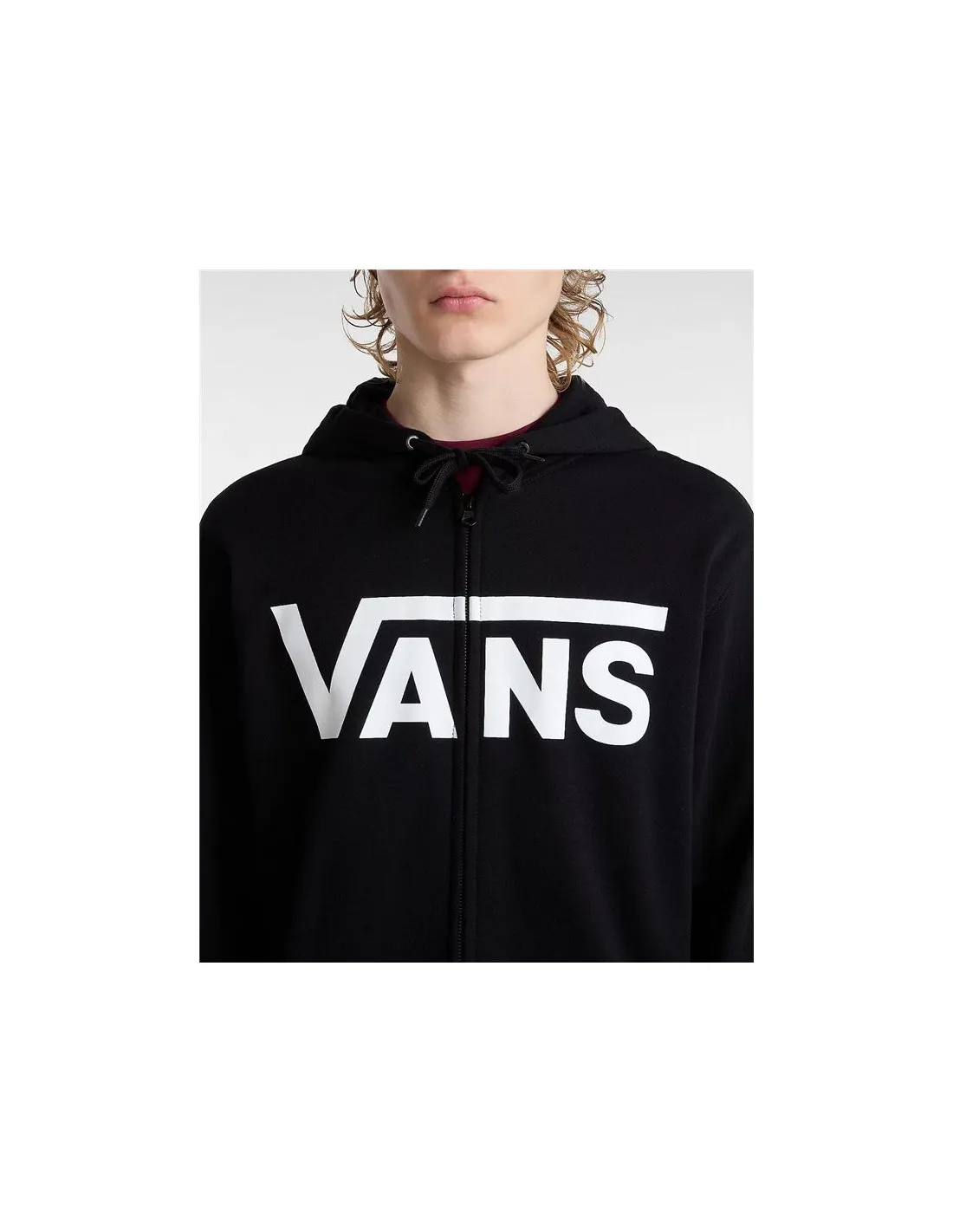 Chaqueta Vans Mn Classic Zip Negro/Blanco Hombre