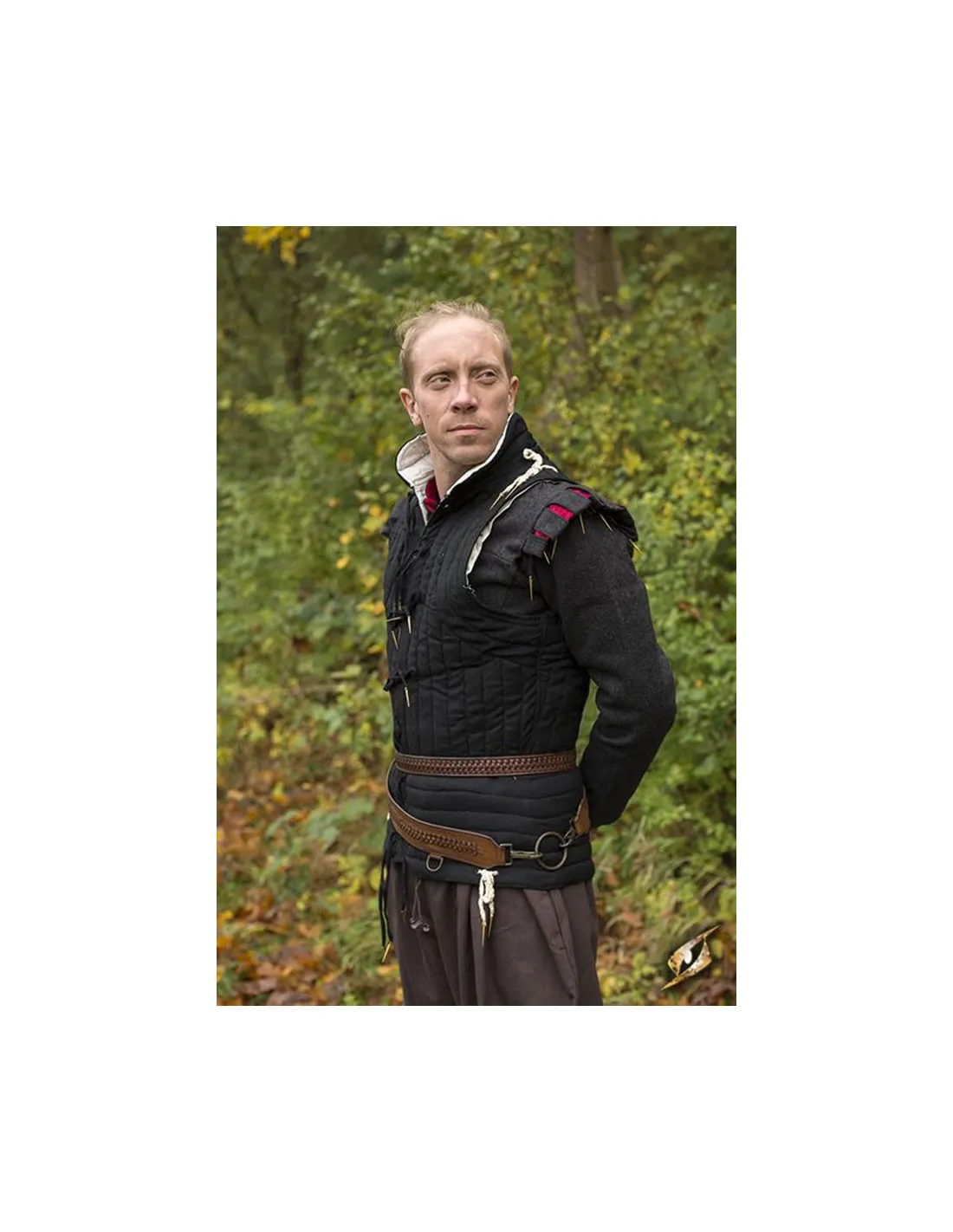 Cinturón medieval trenzado con tahalí