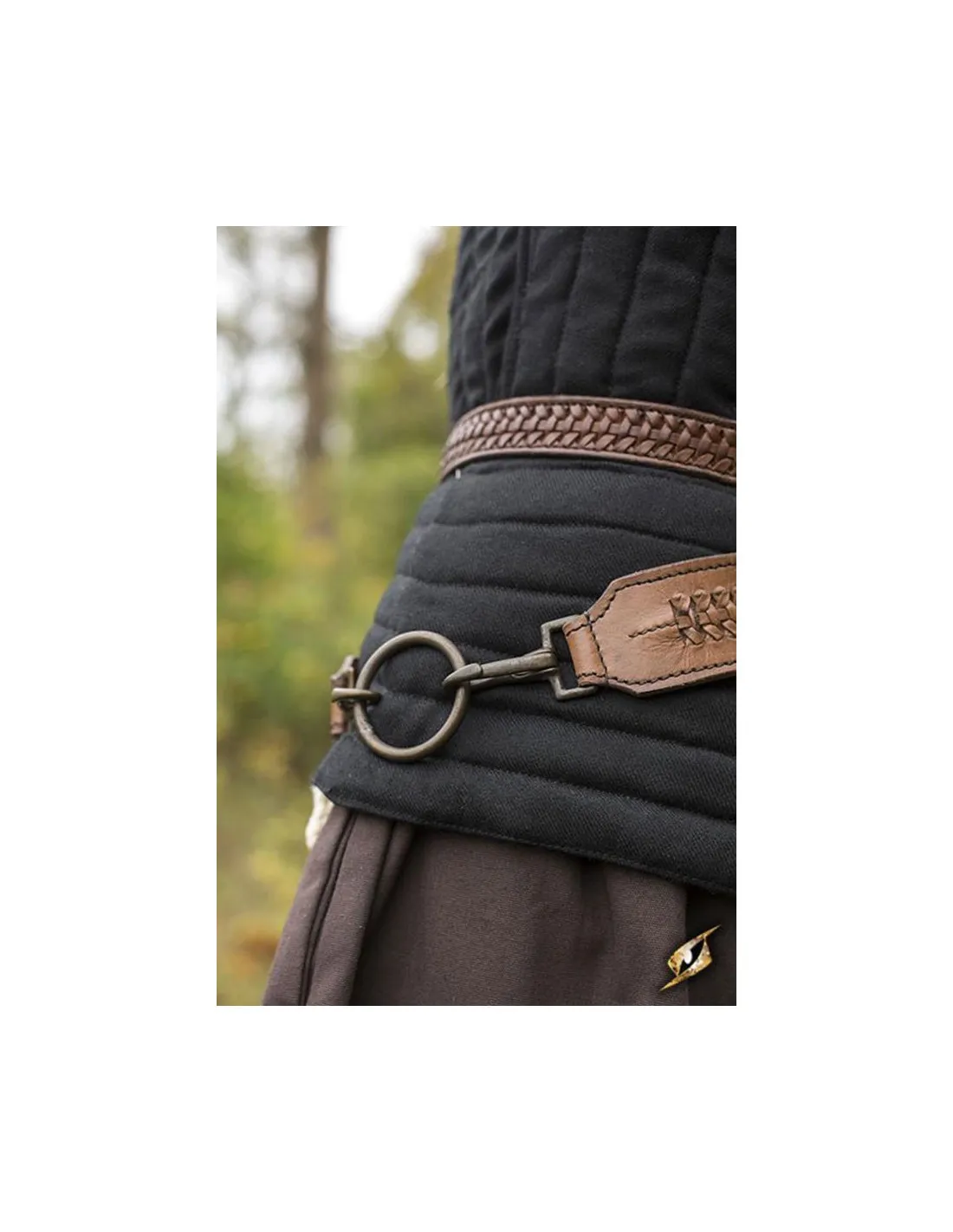 Cinturón medieval trenzado con tahalí