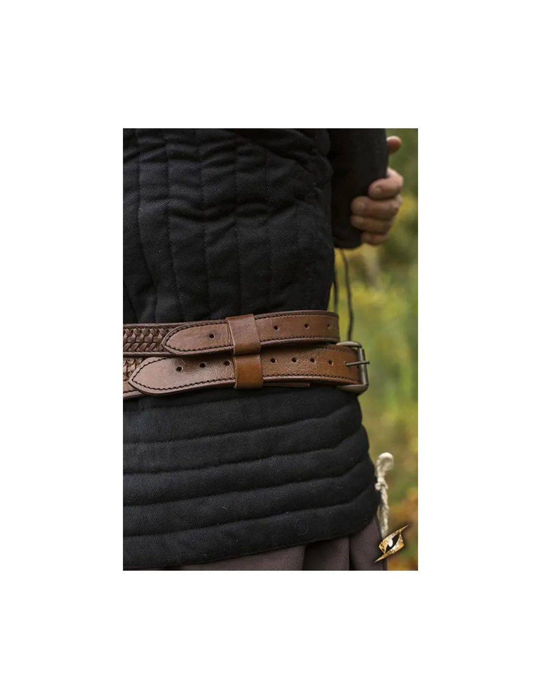 Cinturón medieval trenzado con tahalí