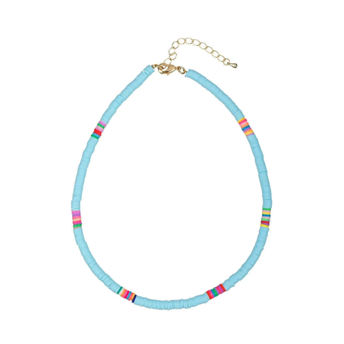 Collar Bronce Piezas Turquesa