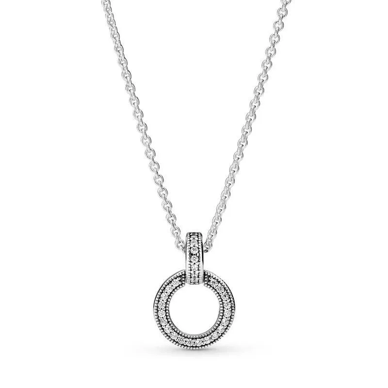 COLLAR PANDORA COLGANTE DOBLE CíRCULO 399487C0145