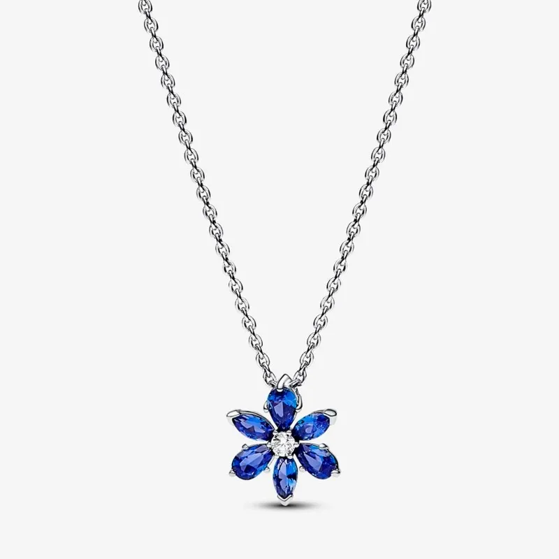 COLLAR PANDORA HERBARIO BRILLANTE AZUL 392387C0245