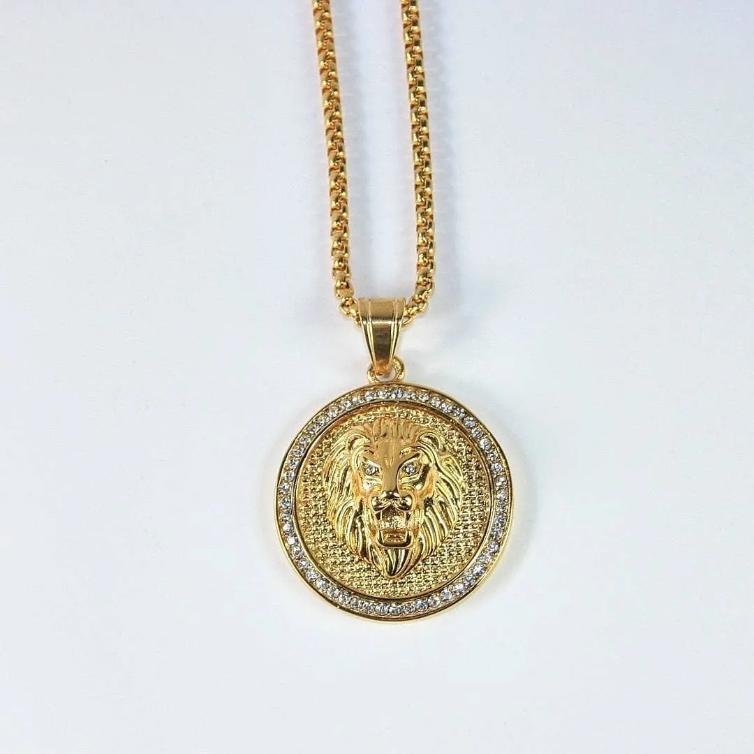 COLLAR PC LEóN DORADO  0137