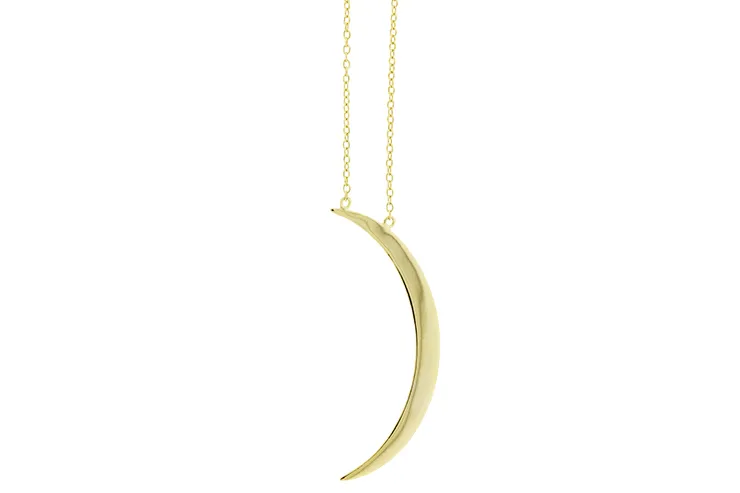 Collar Plata Crescent Gold
