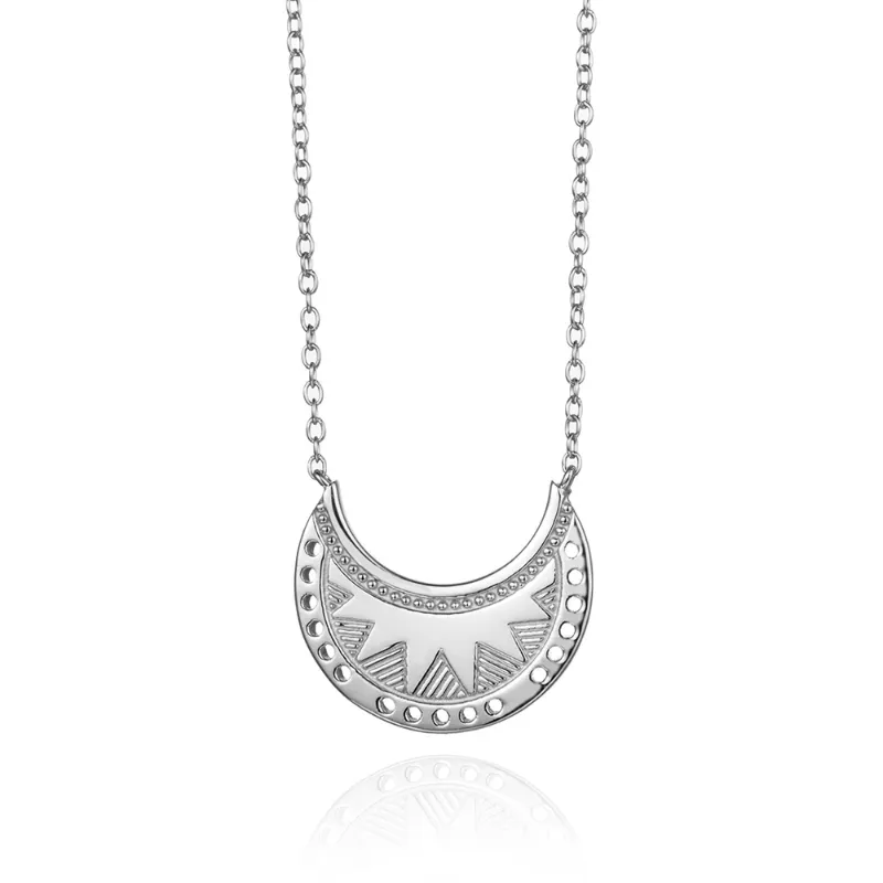 Collar Plata Luna y Sol