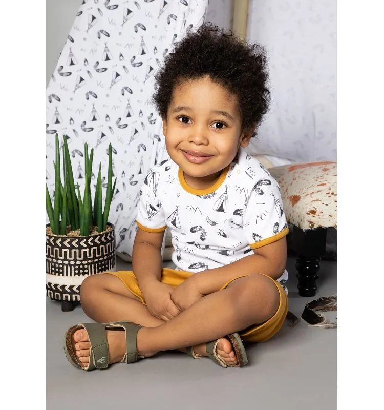 Conjunto camiseta y pantalón corto niños colección Indian