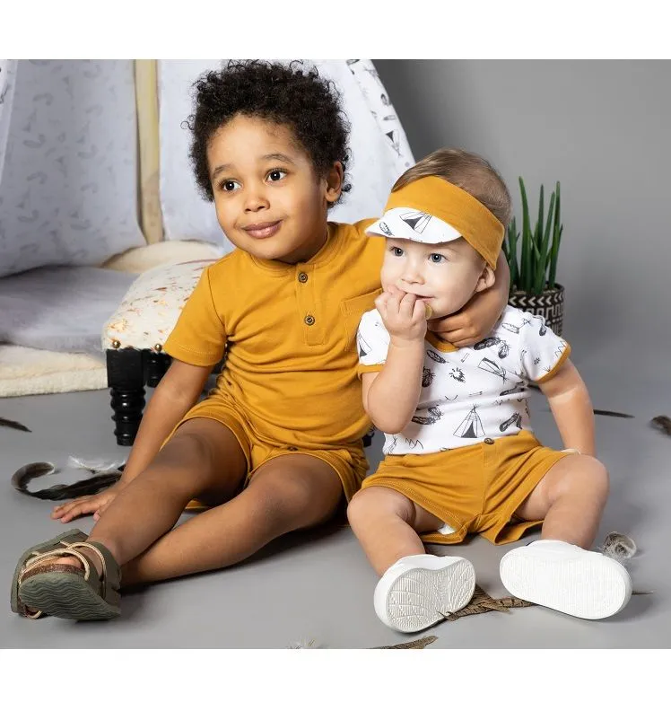 Conjunto camiseta y pantalón corto niños colección Indian