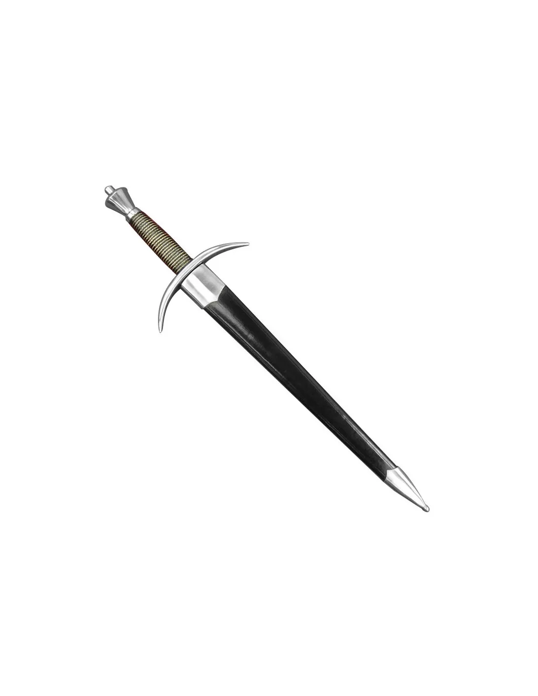 Daga medieval funcional con vaina