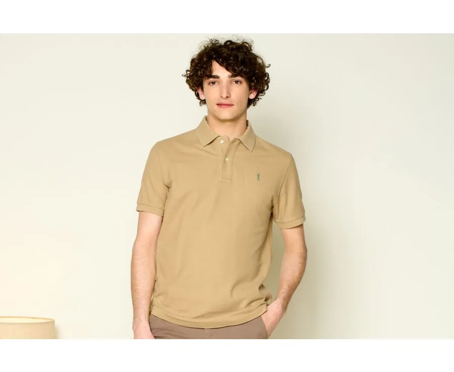 DARK BEIGE MEN'S POLO SHIRT  ANDY II