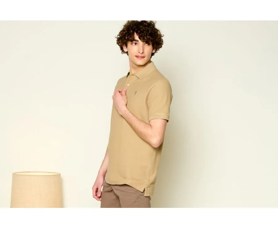 DARK BEIGE MEN'S POLO SHIRT  ANDY II
