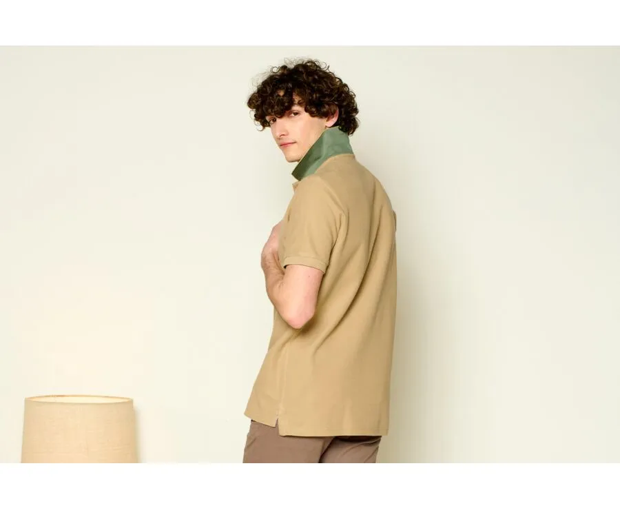 DARK BEIGE MEN'S POLO SHIRT  ANDY II