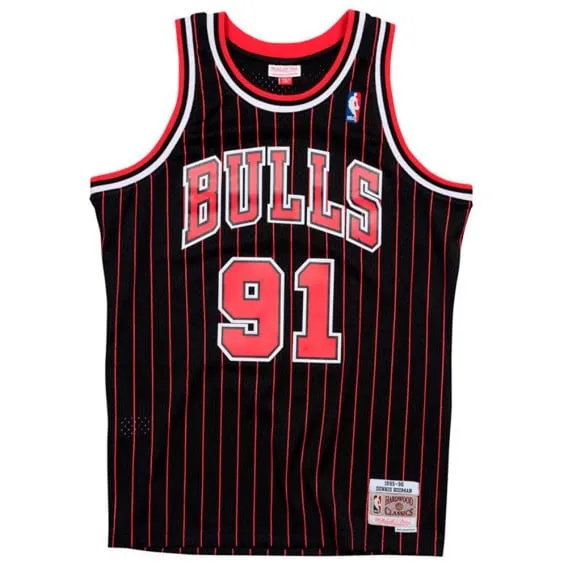 DENNIS RODMAN CHICAGO BULLS 9596 ALTERNATE RETRO SWIGMAN