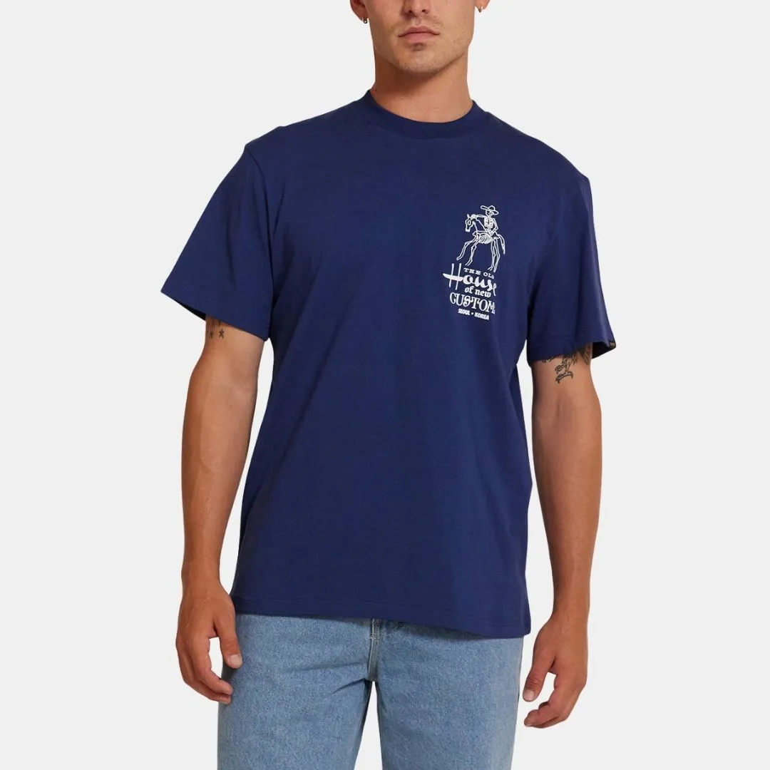 Deus Ex Machina Seoul Address Tee Mechanic Blue