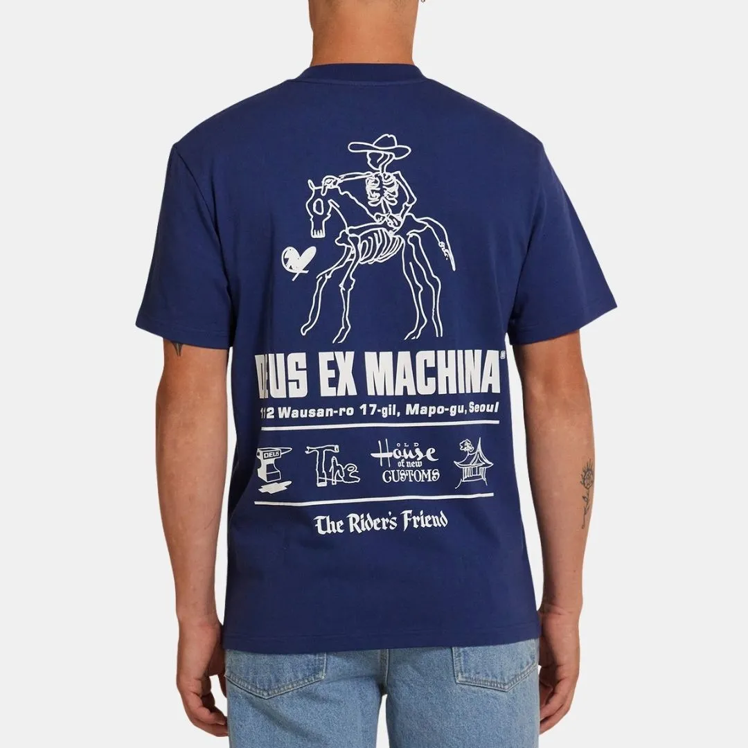 Deus Ex Machina Seoul Address Tee Mechanic Blue