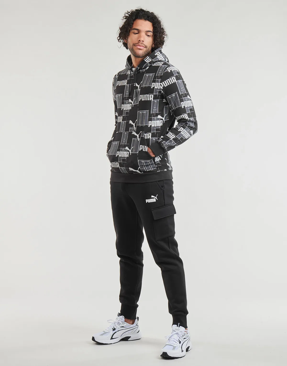 ESS+ LOGO LAB AOP HOODIE FL