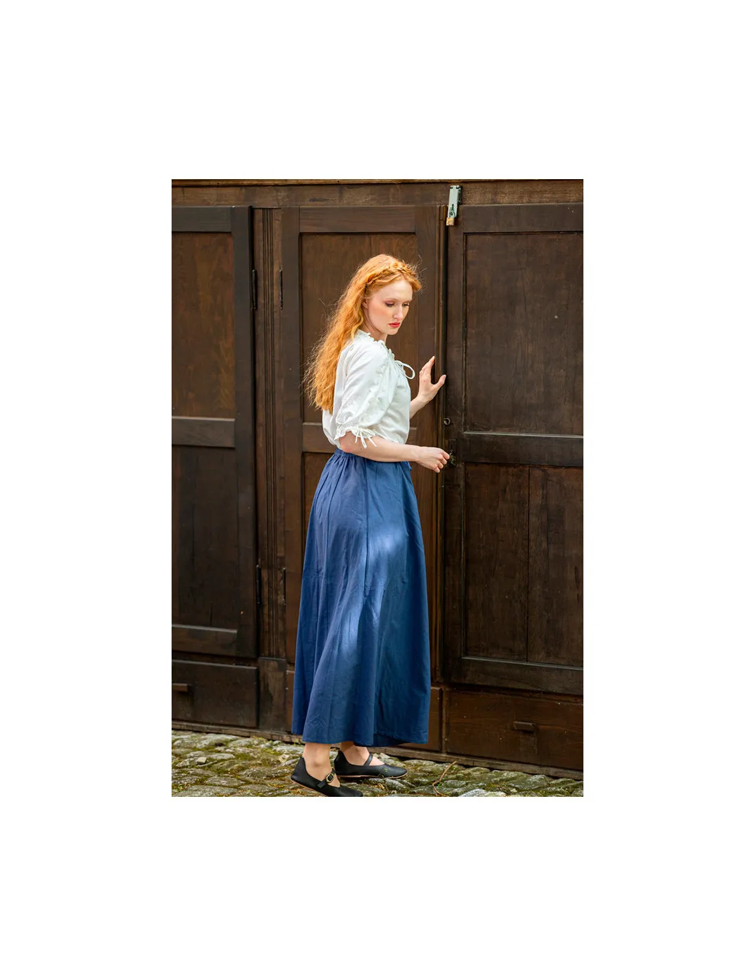 Falda medieval modelo Diana, azul