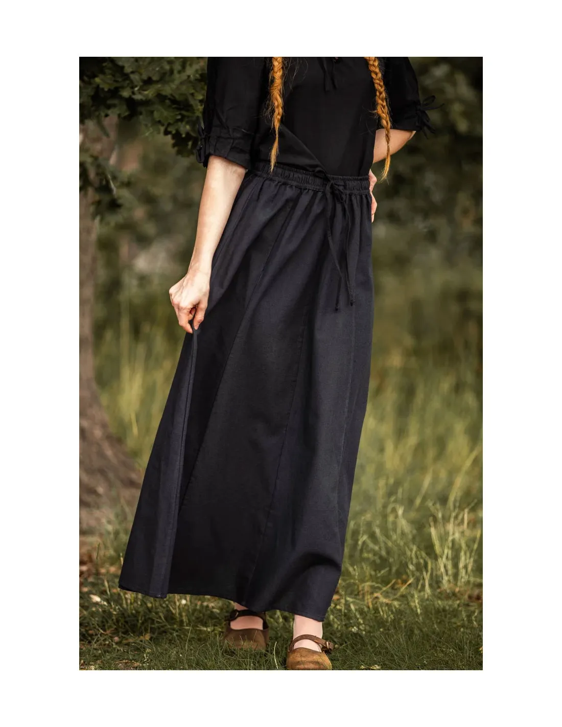 Falda medieval modelo Diana, negro