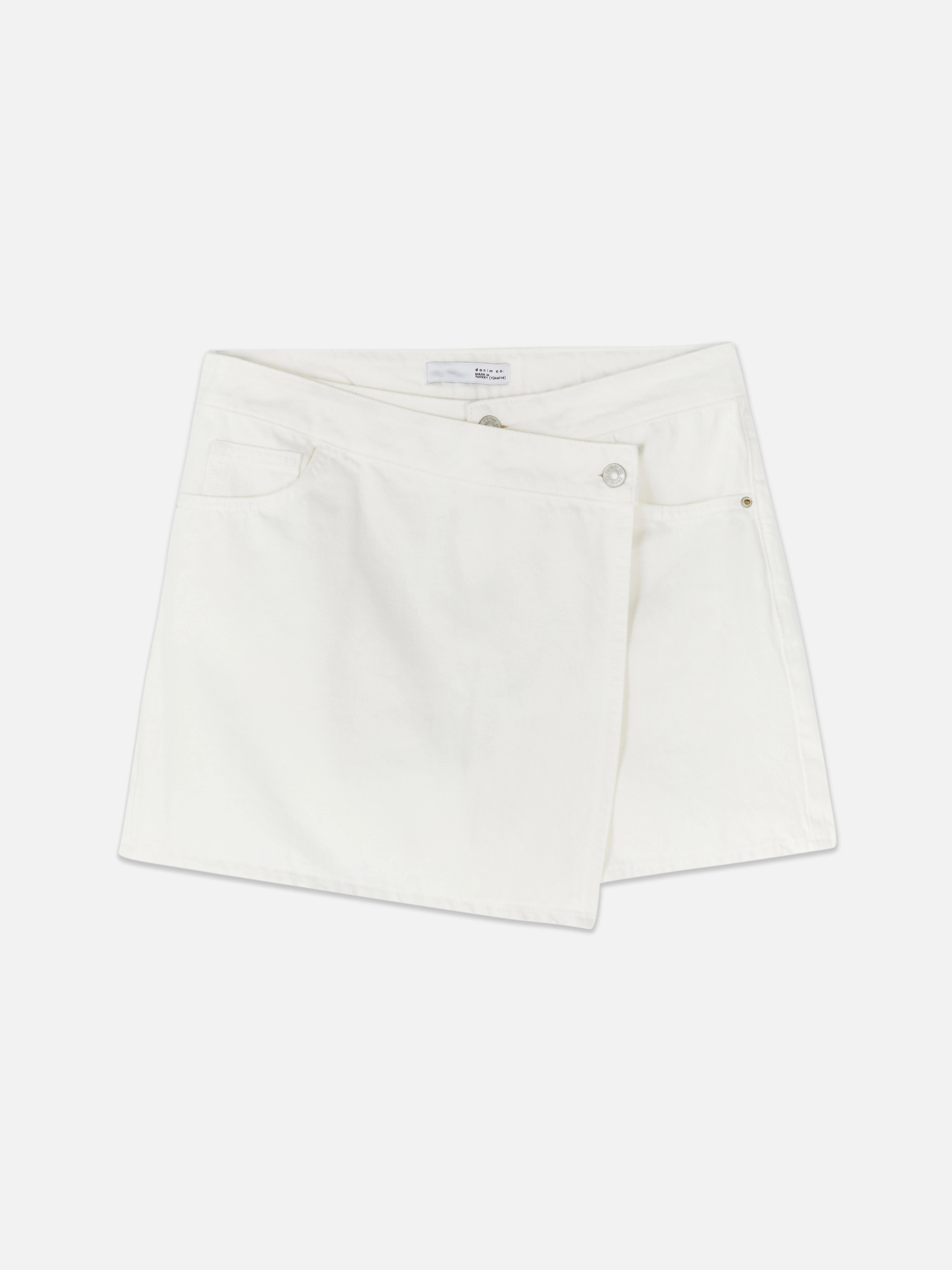 Falda pantalón vaquera asimétrica