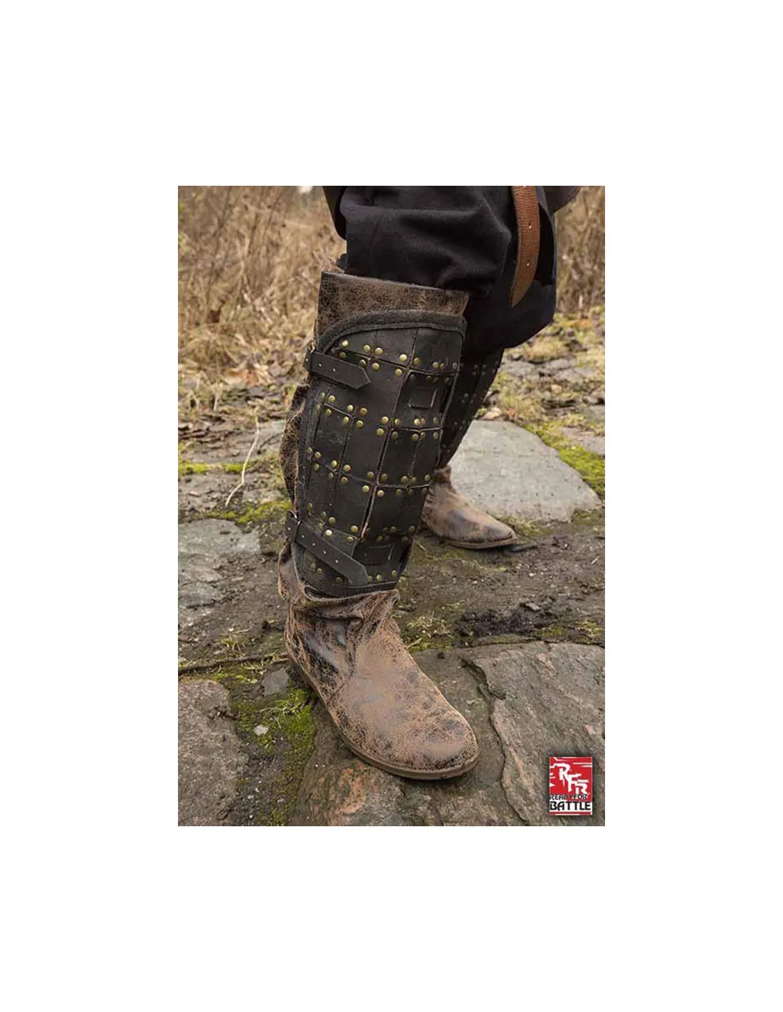 Grebas cuero de soldado medieval
