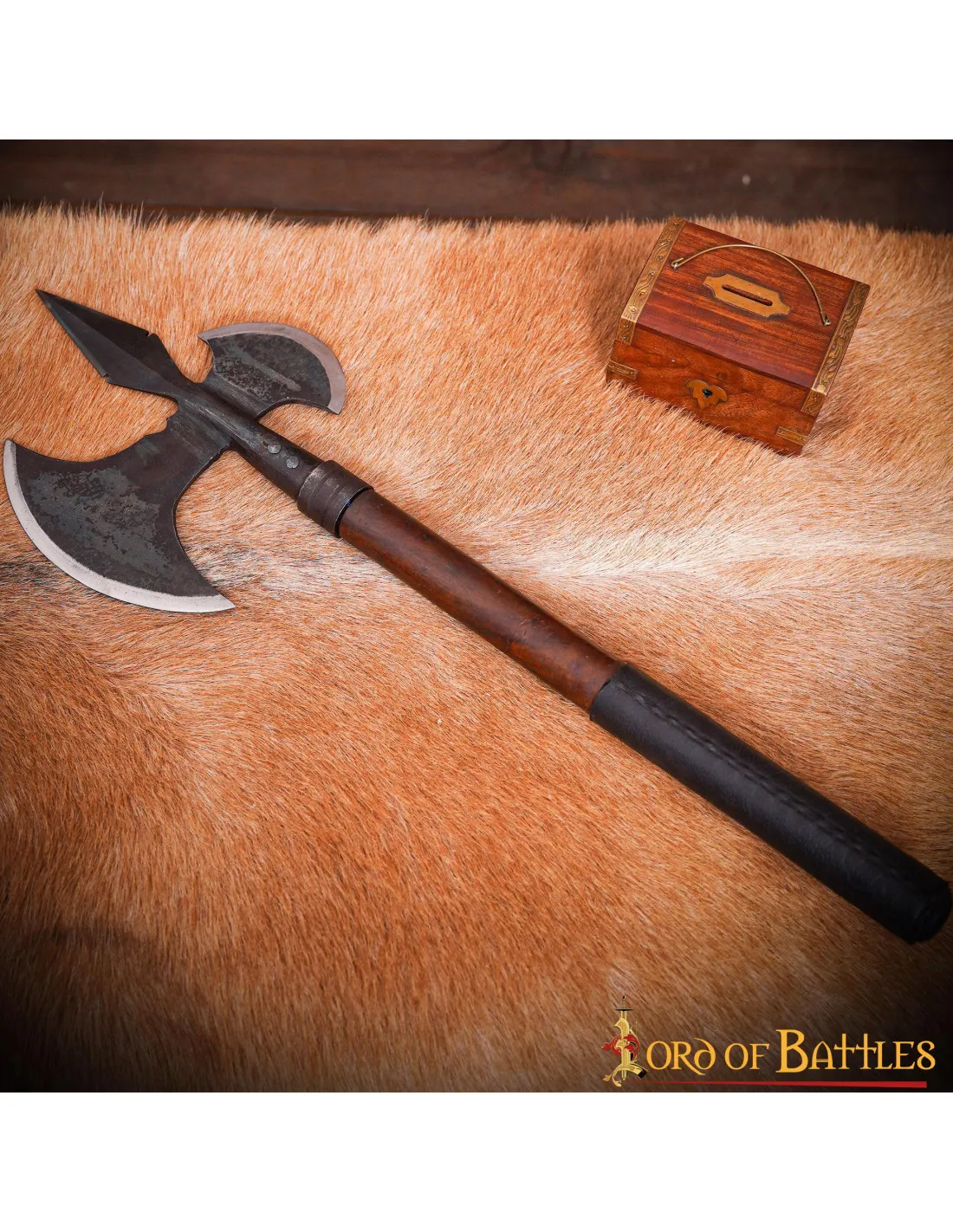 Hacha medieval tipo alabardas bajomedievales