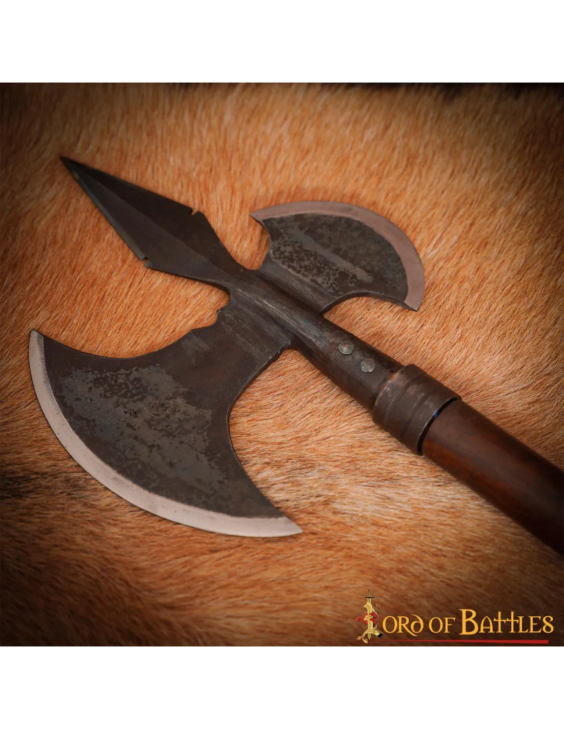 Hacha medieval tipo alabardas bajomedievales