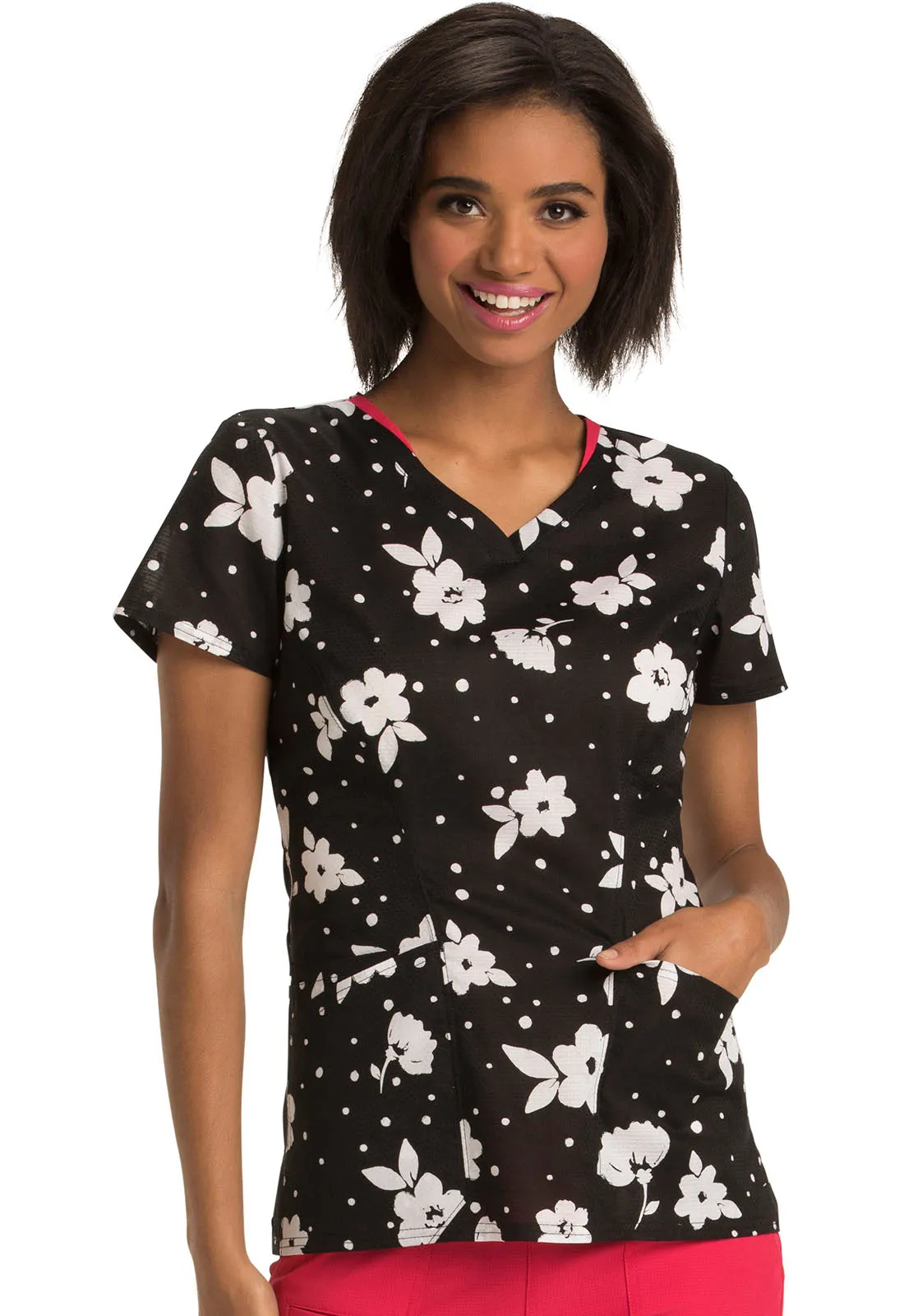 HEARTSOUL PRINTS VNECK TOP IN BELLE FLEURS