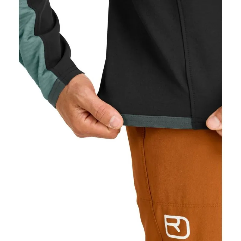 Hombres Ortovox FLEECE RIB JACKET M (arctic grey) chaqueta polar