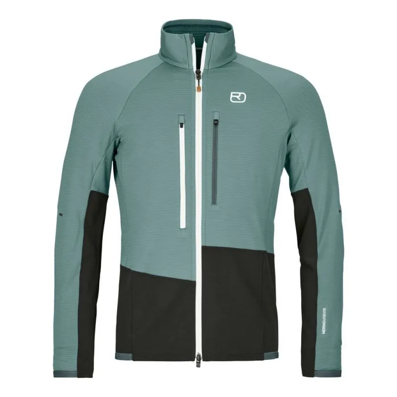 Hombres Ortovox FLEECE RIB JACKET M (arctic grey) chaqueta polar