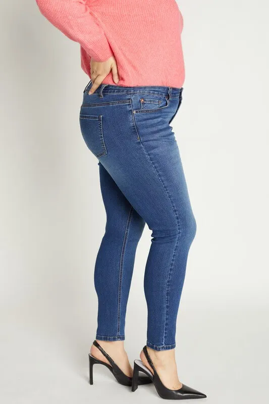JEANS PLUS (TALLAS 1X3X) TALLE ALTO AL TOBILLO ENJEAN