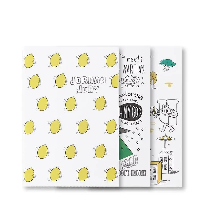 JORDAN&JUDY JJYD0031 3PCS GRAFFITI NOTEBOOKS NOTEPADS SKETCH GRAFFITI NOTEBOOK FOR NOTING DRAWING PAINTING OFFICE SCHOOL SU