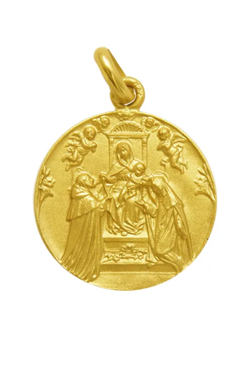 MEDALLA ORO DE NUESTRA SEñORA DEL ROSARIO 20 MM. 268_M114420