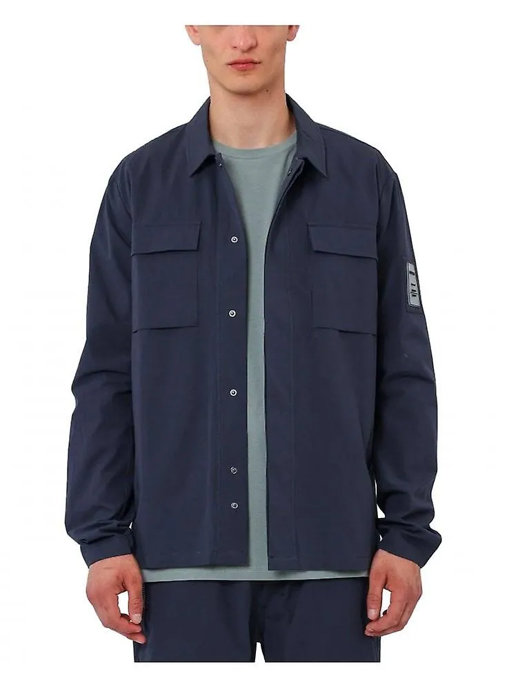 Men's Religion Cotton Terrace Overshirt Indigo