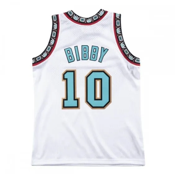 MIKE BIBBY VANCOUVER GRIZZLIES 9899 RETRO WHITE SWINGMAN