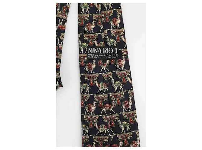 Nina Ricci Conjunto de corbatas de seda Multicolor 