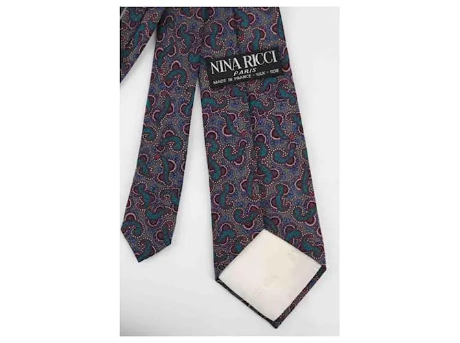 Nina Ricci Conjunto de corbatas de seda Multicolor 