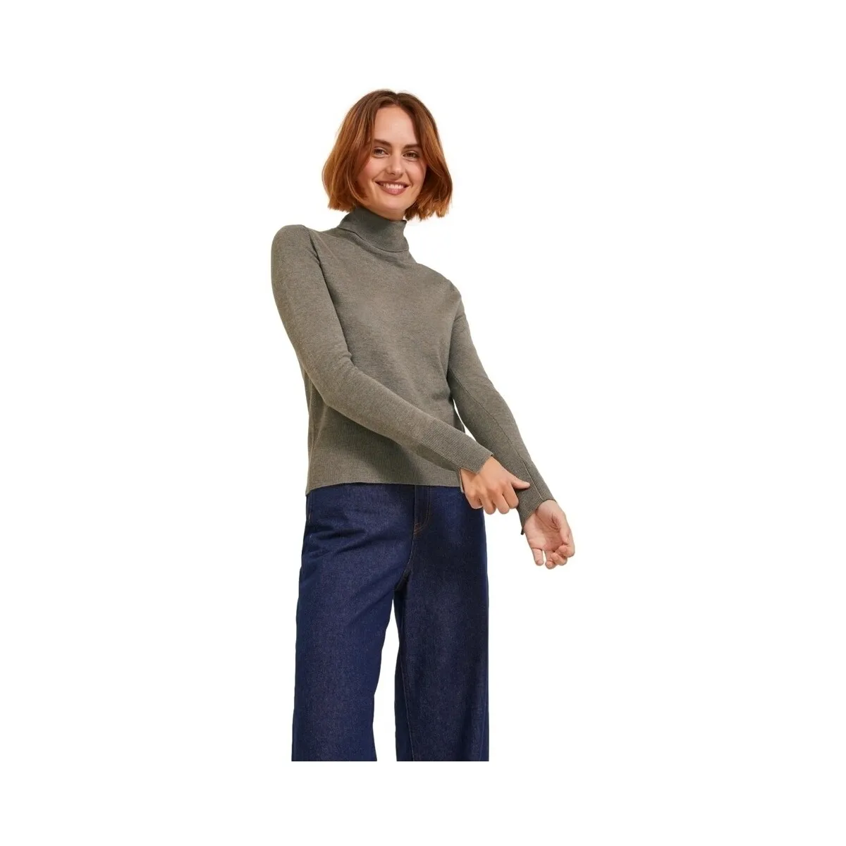 NOOS AVA L/S ROLL NECK  BRINDLE