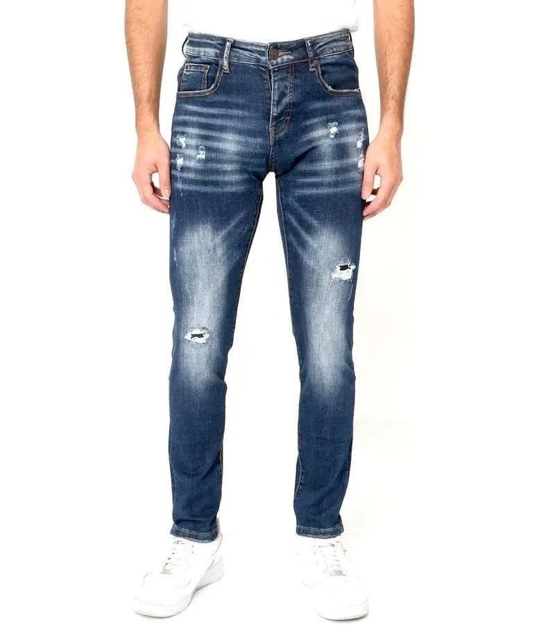PANTALONES ROTOS HOMBRE  D3134  AZUL