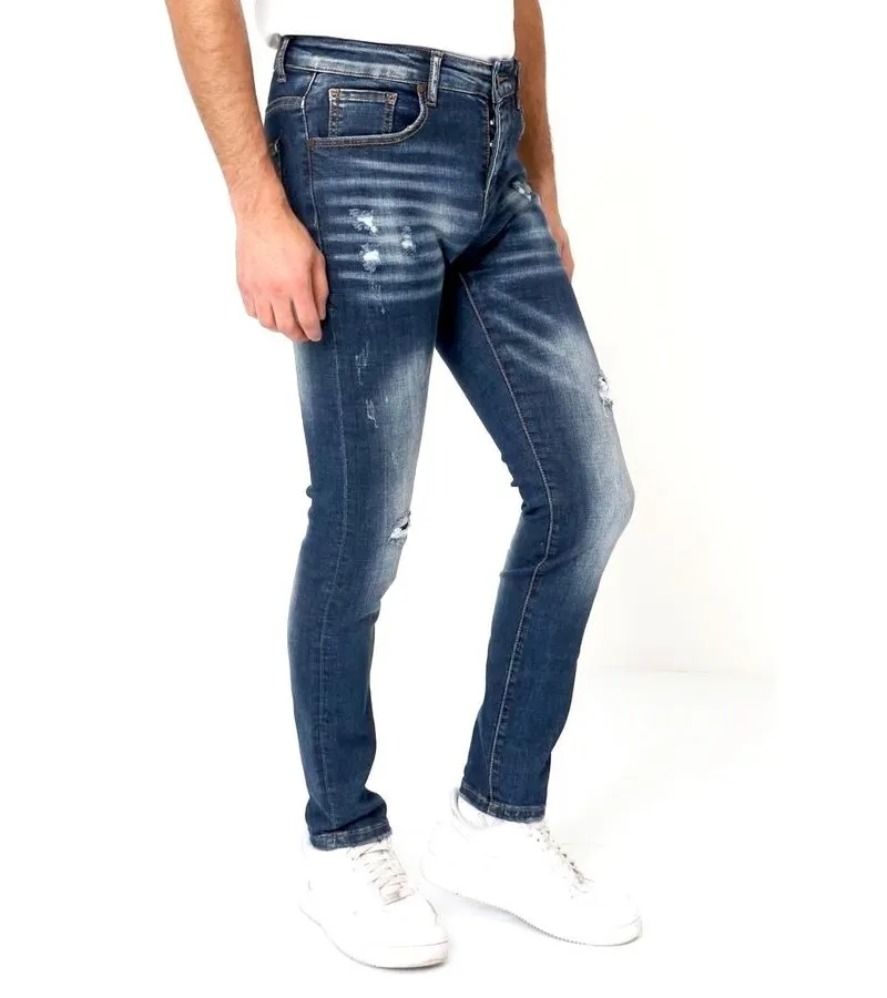PANTALONES ROTOS HOMBRE  D3134  AZUL