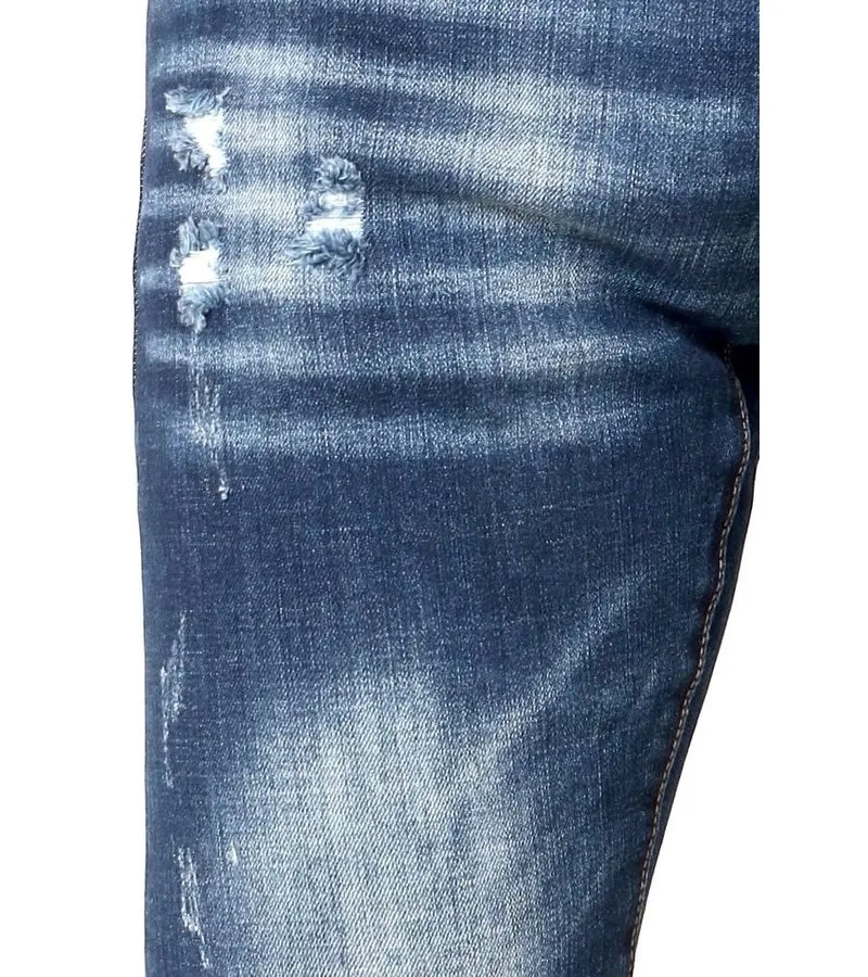 PANTALONES ROTOS HOMBRE  D3134  AZUL