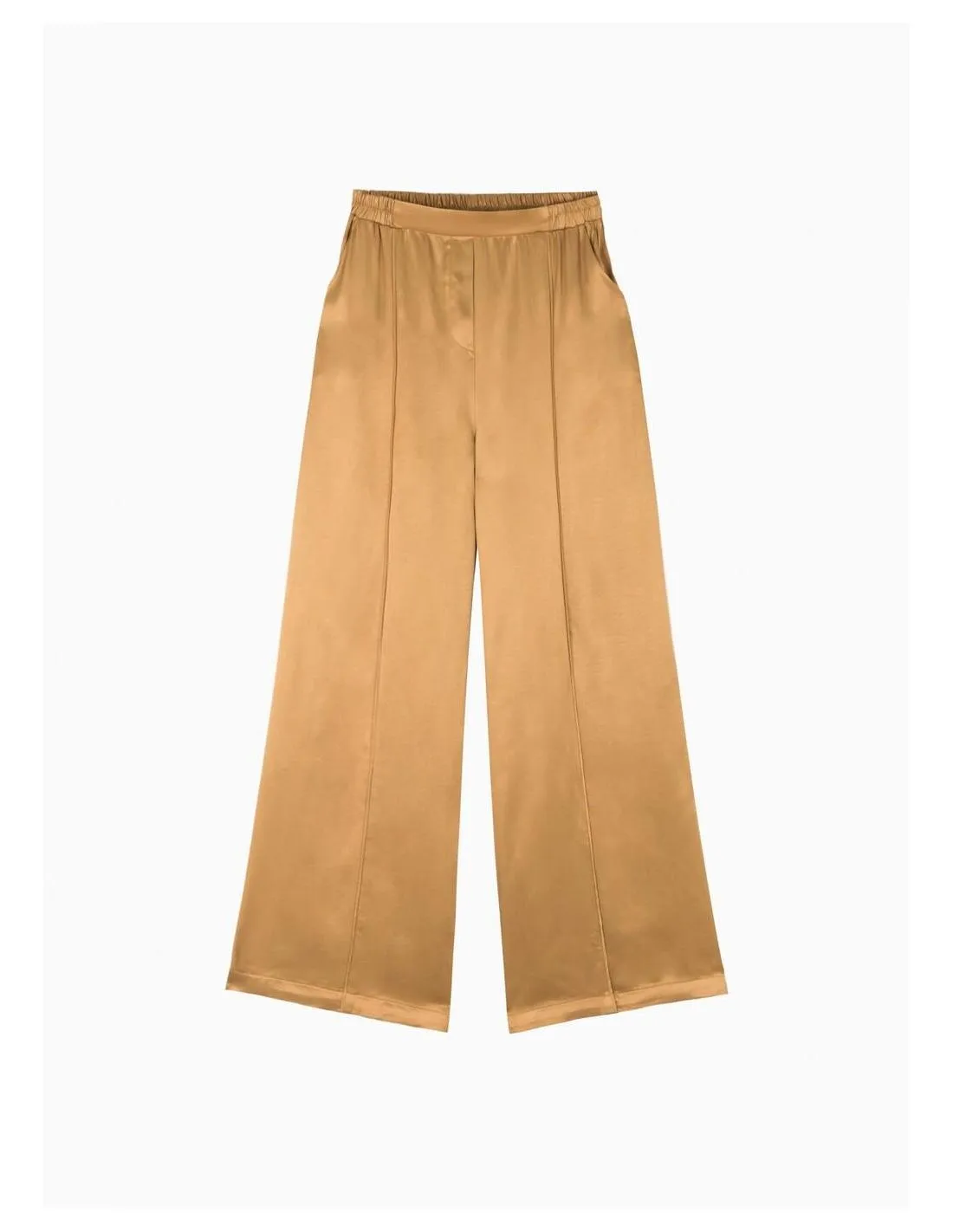 PANTALÓN DE SATÉN DORADO ANGE PRISME