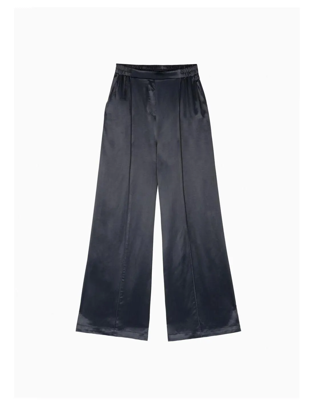 PANTALÓN DE SATÉN NEGRO ANGE PRISME
